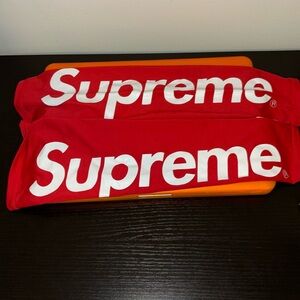 Supreme X Nike Basketball sleeves RED L/Xl AS SEEN ON JUSTIN BIEBER!